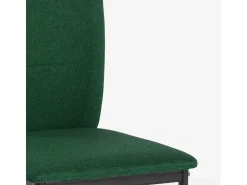 Silla comedor de tela cocina restaurante estilo moderno Gala - Verde oscuro