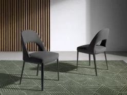 Silla comedor patas acero negro 4023 ANGEL CERDA