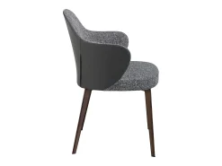 Silla comedor tapizada en polipiel y tela 4102 ANGEL CERDA