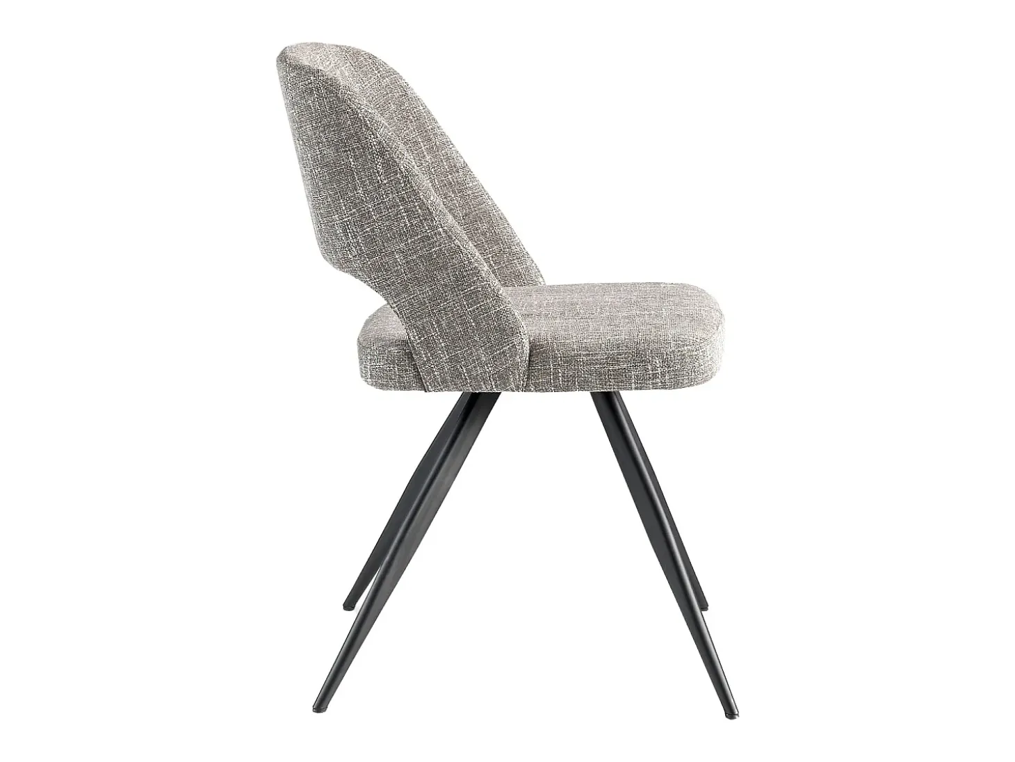 Silla comedor tapizada tela gris 4010 ANGEL CERDA