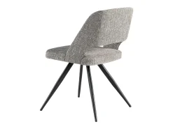 Silla comedor tapizada tela gris 4010 ANGEL CERDA