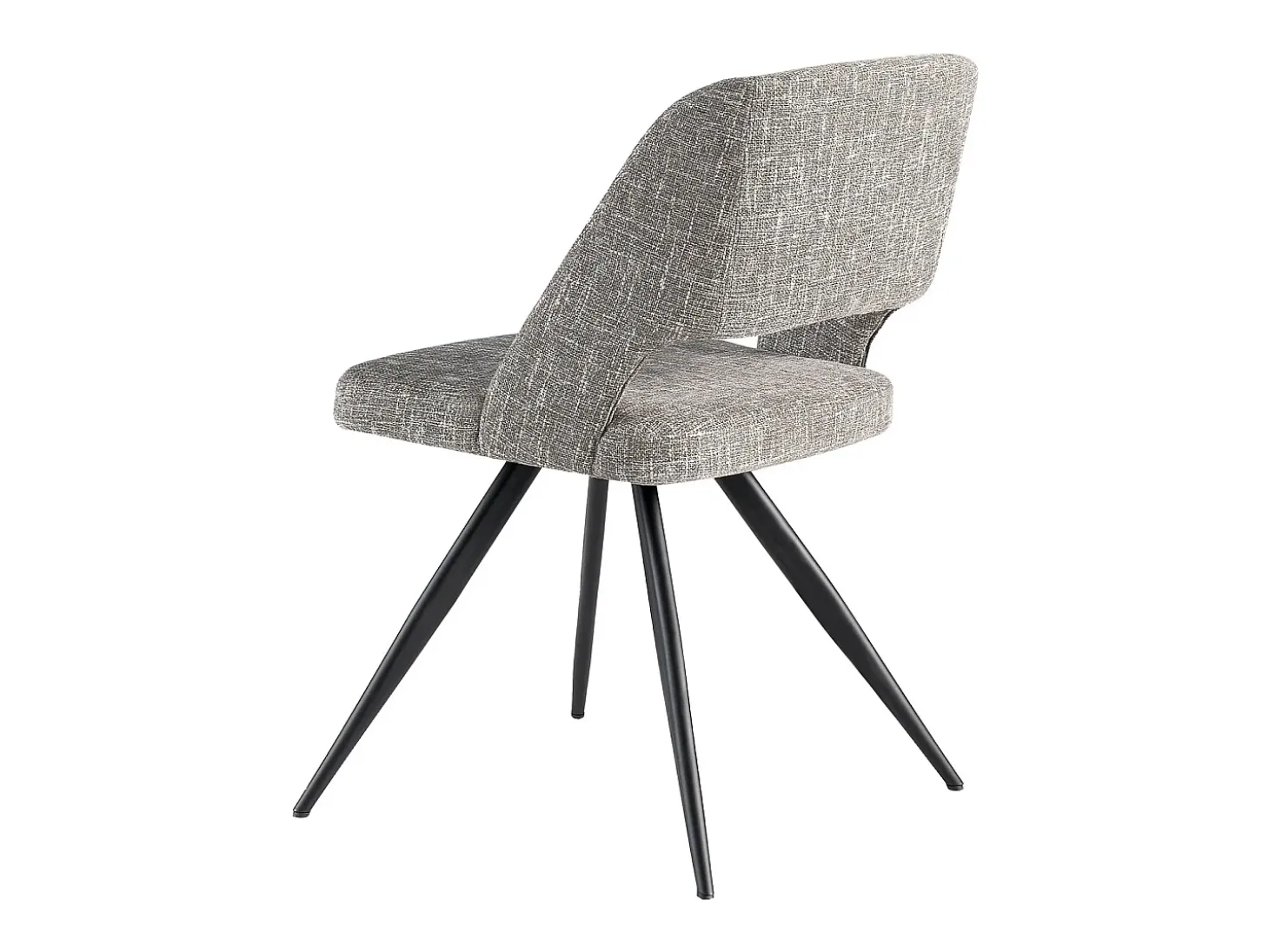 Silla comedor tapizada tela gris 4010 ANGEL CERDA