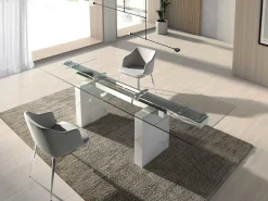 Silla comedor tapizada tela gris 4050 ANGEL CERDA