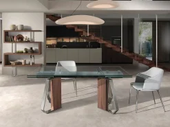 Silla comedor tapizada tela gris 4050 ANGEL CERDA