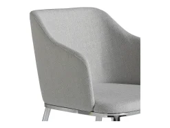 Silla comedor tapizada tela gris 4050 ANGEL CERDA