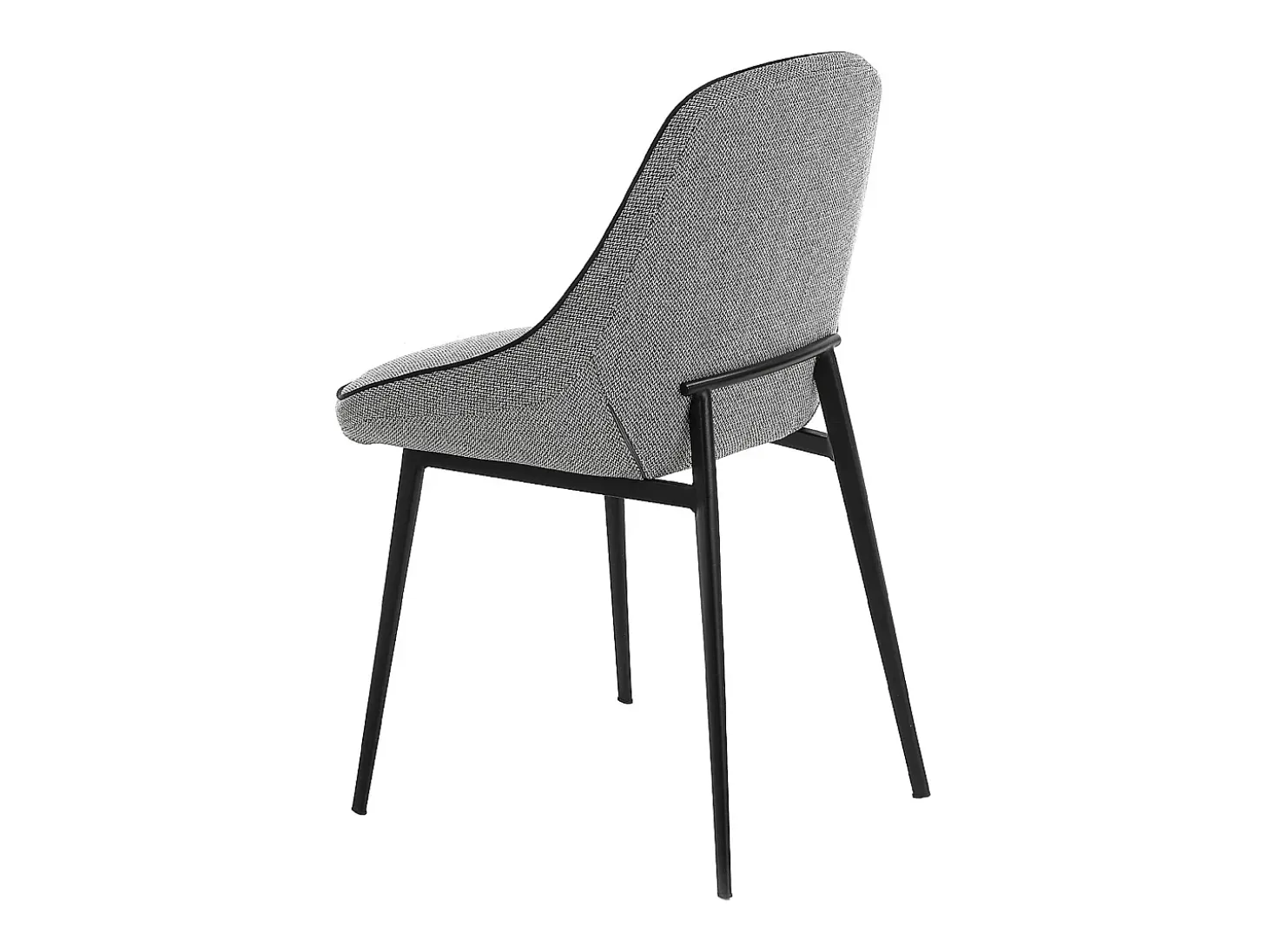Silla comedor tela gris ribetes negros 4082 ANGEL CERDA