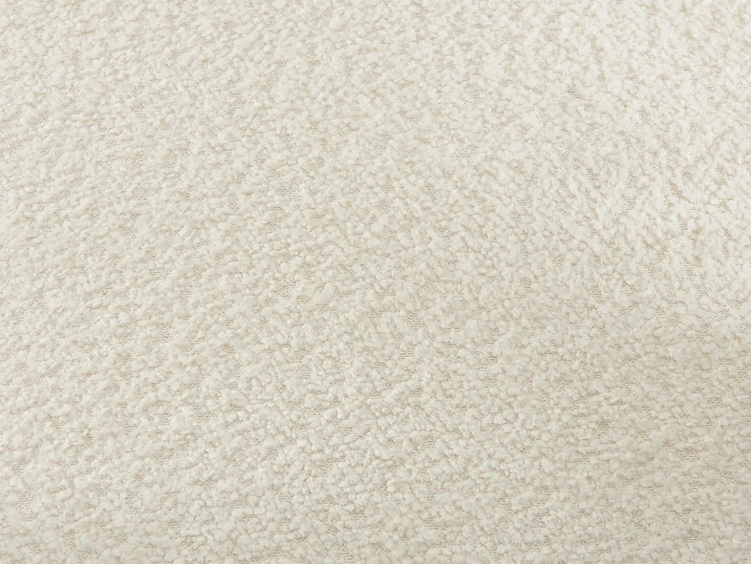 Silla con brazos de tela bouclé y metal - Blanco - SOFANA