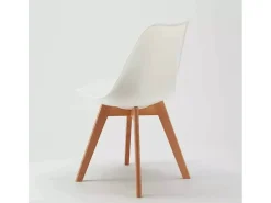 silla con cojín de diseño nórdico nordica Goblet para bar y cocina - Blanco