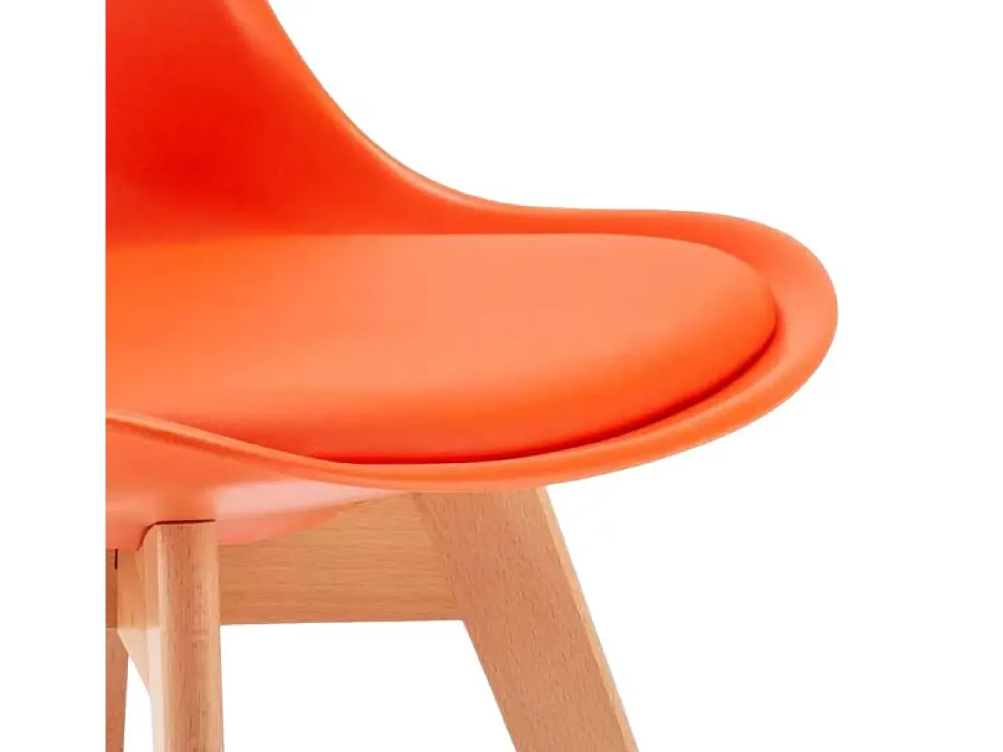 silla con cojín de diseño nórdico nordica Goblet para bar y cocina - Naranja