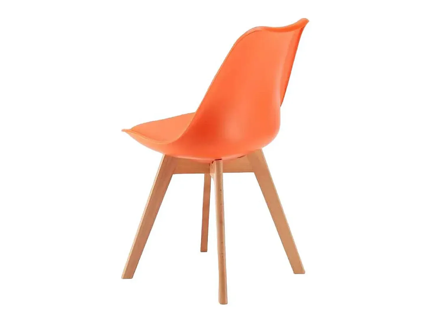 silla con cojín de diseño nórdico nordica Goblet para bar y cocina - Naranja