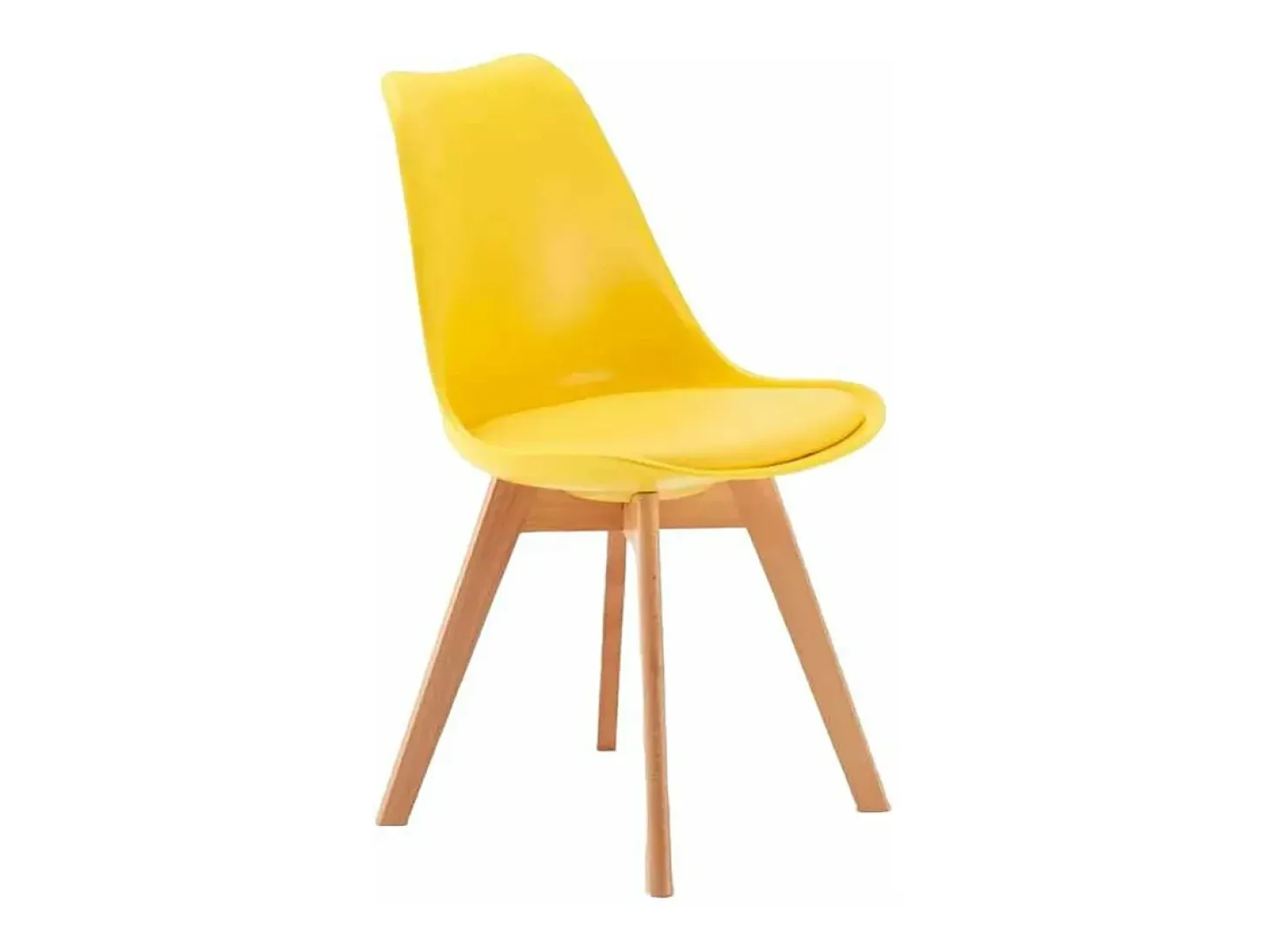 silla con cojín de diseño nórdico nordica Goblet para bar y cocina - Amarillo