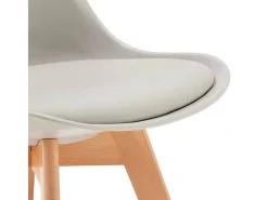 silla con cojín de diseño nórdico nordica Goblet para bar y cocina - Gris claro