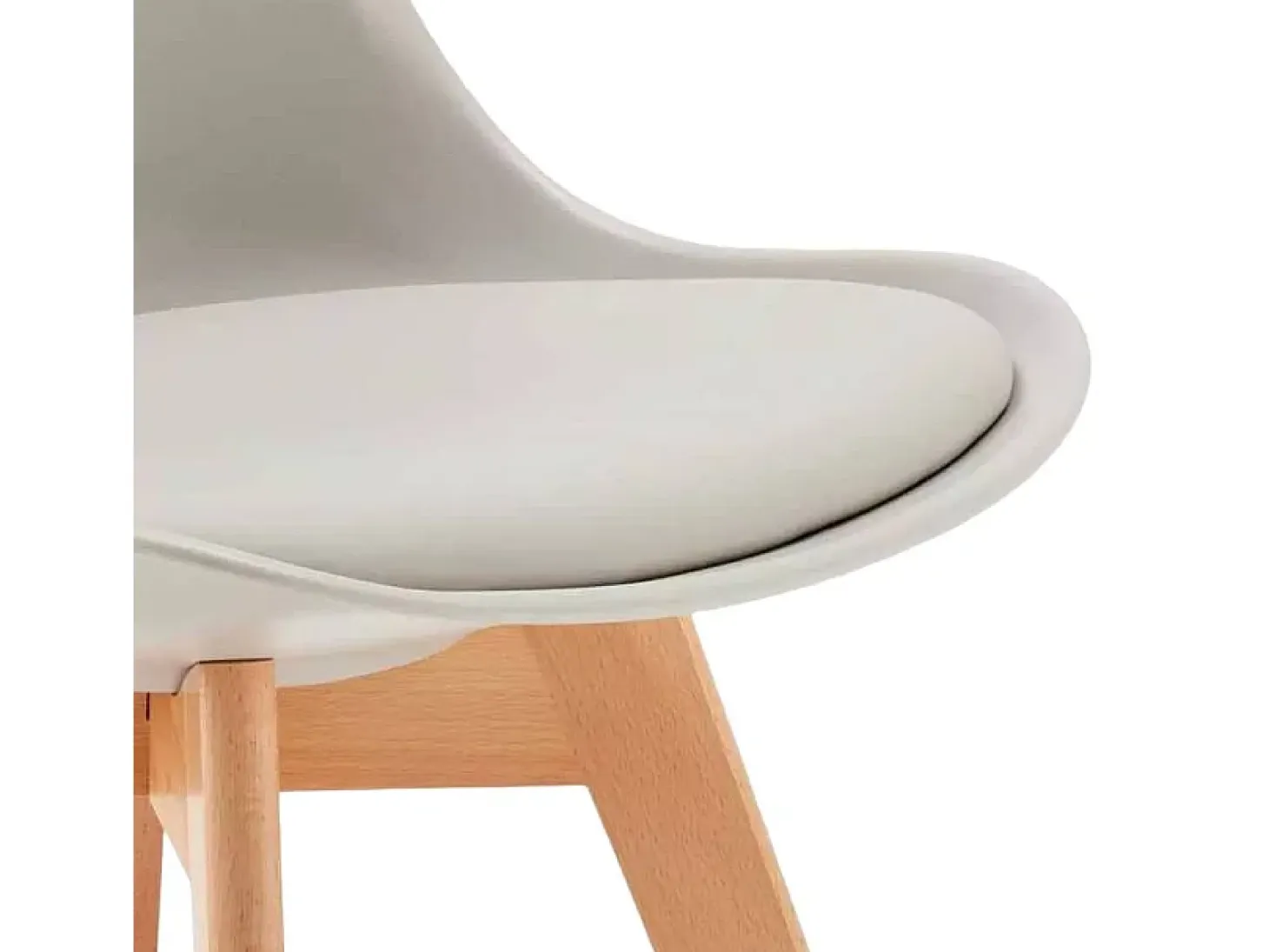 silla con cojín de diseño nórdico nordica Goblet para bar y cocina - Gris claro