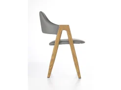 Silla contemporánea Scotia de madera y gris