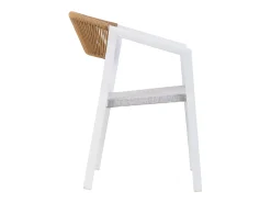 Silla de aluminio blanca blanco