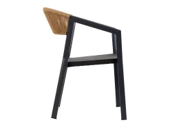 Silla de aluminio negro