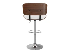 Silla de bar ajustable en PU blanco 65/86 cm - Melchior