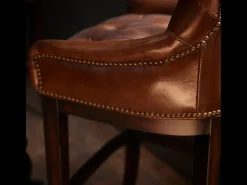 Silla de bar de cuero