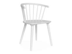 Silla de bar de madera, set de 4 blanco