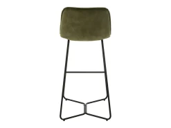 Silla de bar de metal verde Laurel L 57 cm