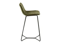 Silla de bar de metal verde Laurel L 57 cm