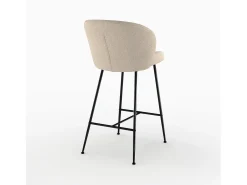 Silla de bar de tela boucle beige 66 cm - Groom