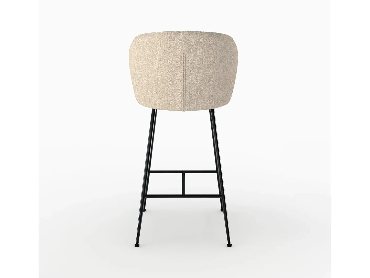 Silla de bar de tela boucle beige 66 cm - Groom