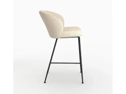 Silla de bar de tela boucle beige 66 cm - Groom