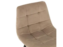 Silla de bar Olivia de metal beige Asiento 69 cm