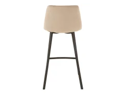 Silla de bar Olivia de metal beige Asiento 69 cm