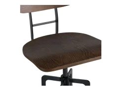 Silla de bar vintage ajustable en altura 66/85 cm de madera - Retro