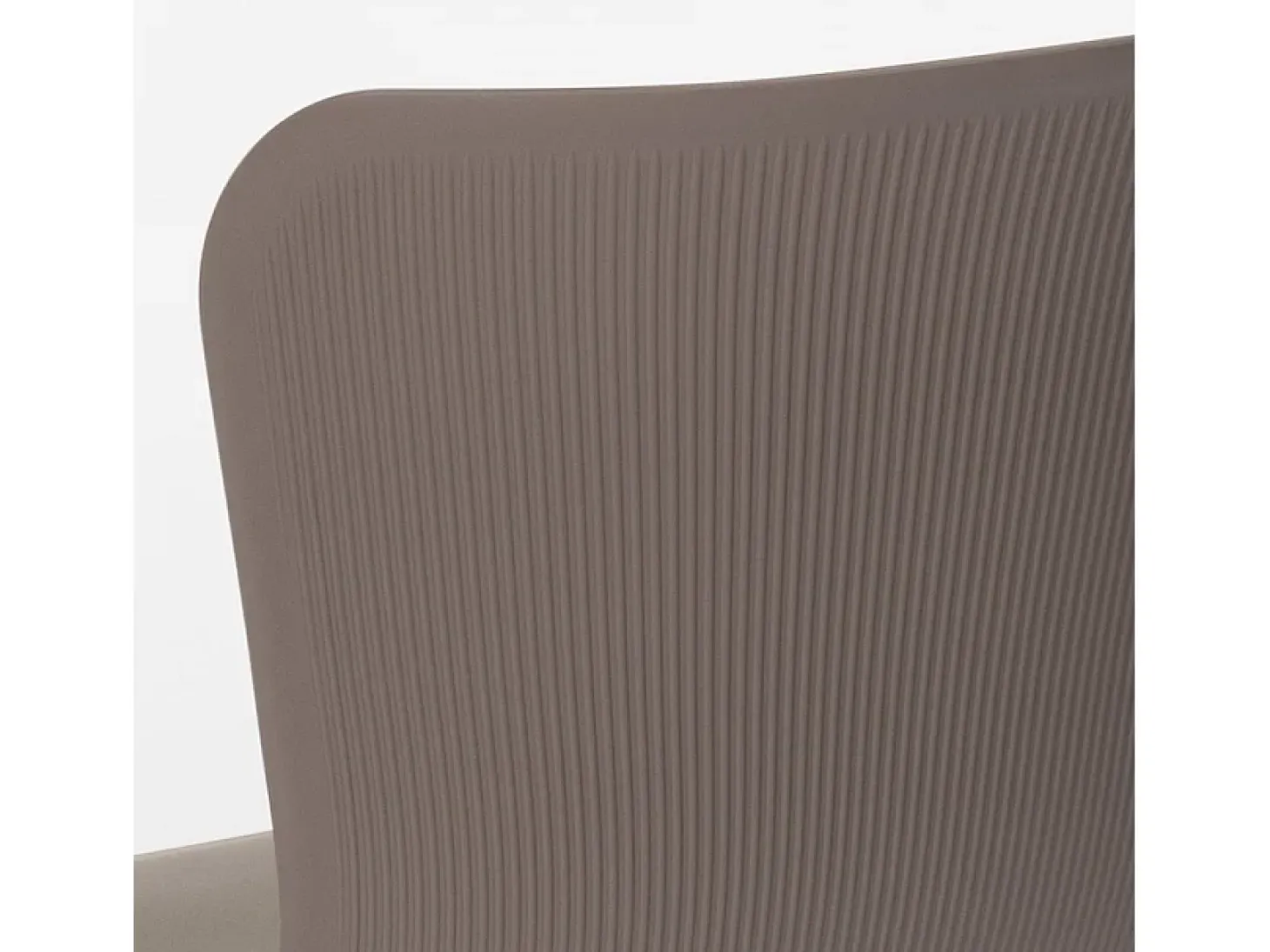 Silla de bar y cocina moderna en polipropileno y metal Chloe - Gris Oscuro