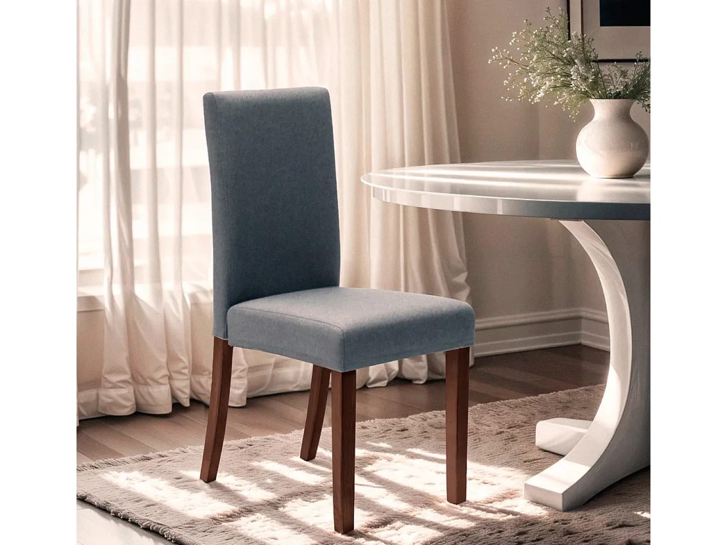 Silla de cocina o comedor estilo henriksdal Comfort - Gris