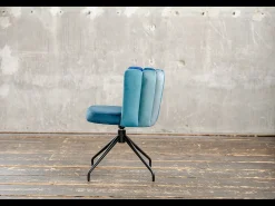 Silla de comedor - Azul terciopelo - JADA