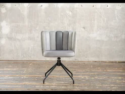 Silla de comedor - Gris terciopelo - JADA