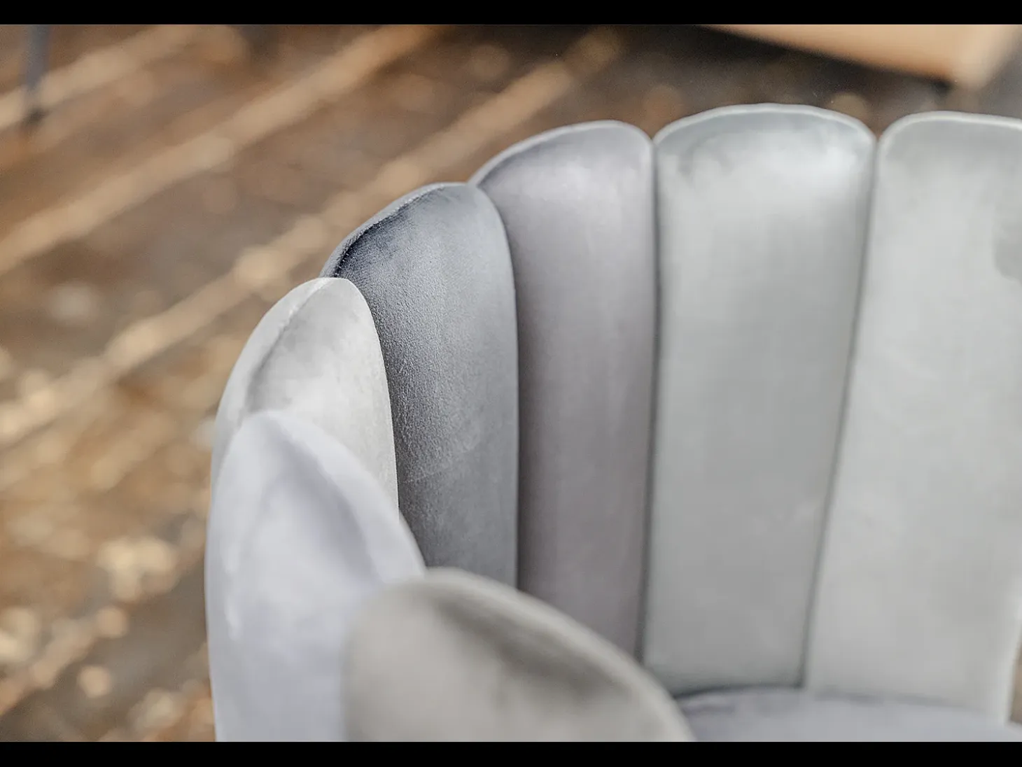 Silla de comedor - Gris terciopelo - JADA