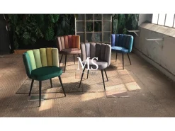 Silla de comedor - marrón terciopelo - JADA