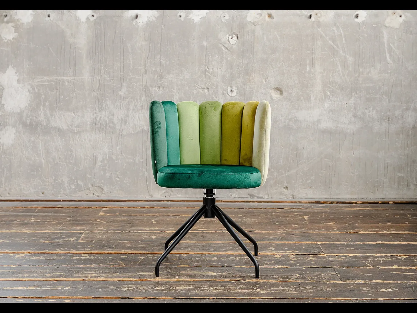 Silla de comedor - Verde terciopelo - JADA