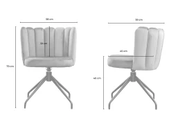 Silla de comedor - Verde terciopelo - JADA