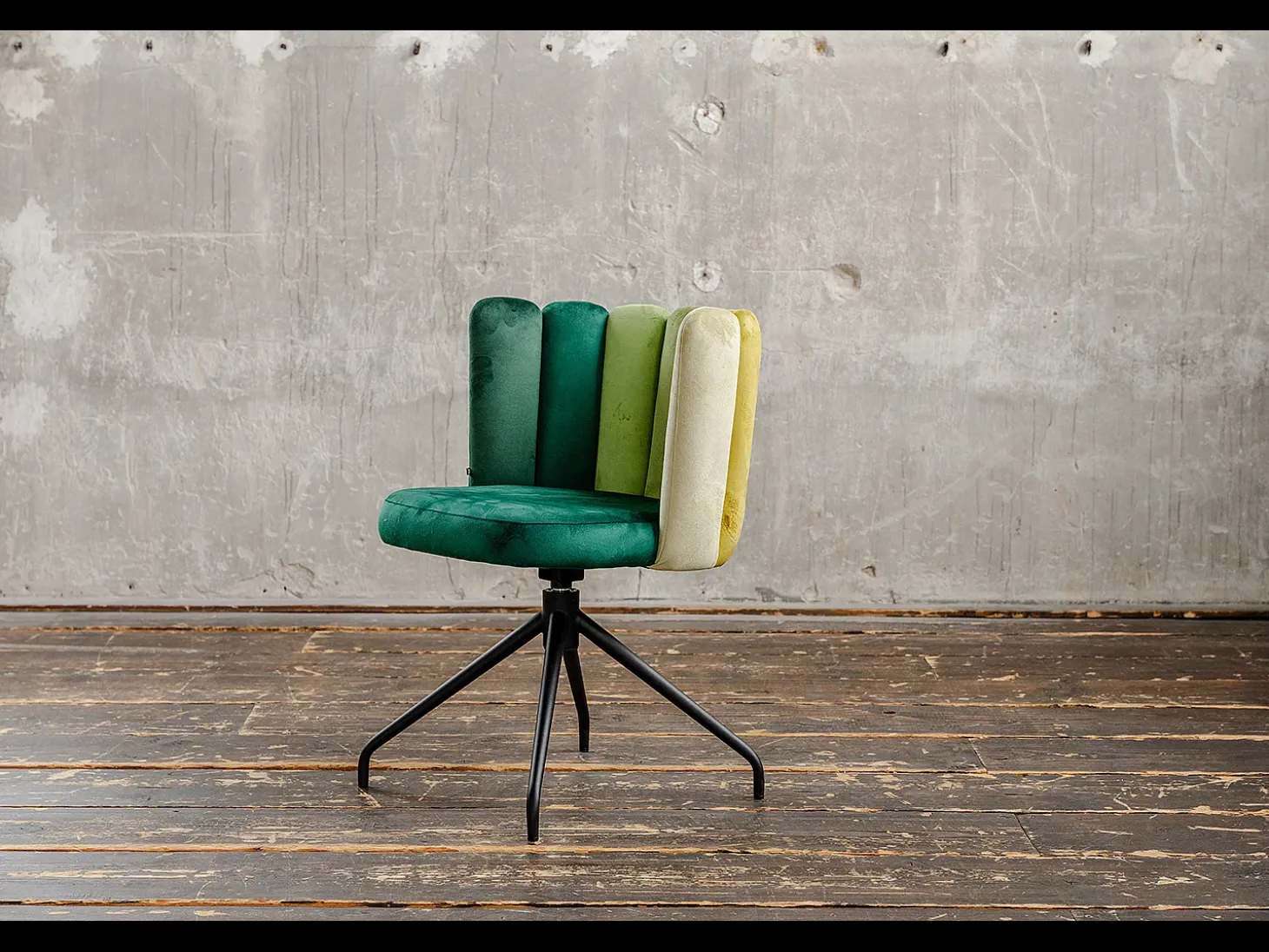 Silla de comedor - Verde terciopelo - JADA