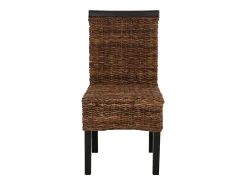 Silla de comedor Acireale (set de 2), oscuro, sin cojines