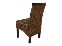 Silla de comedor Acireale (set de 2), oscuro, sin cojines