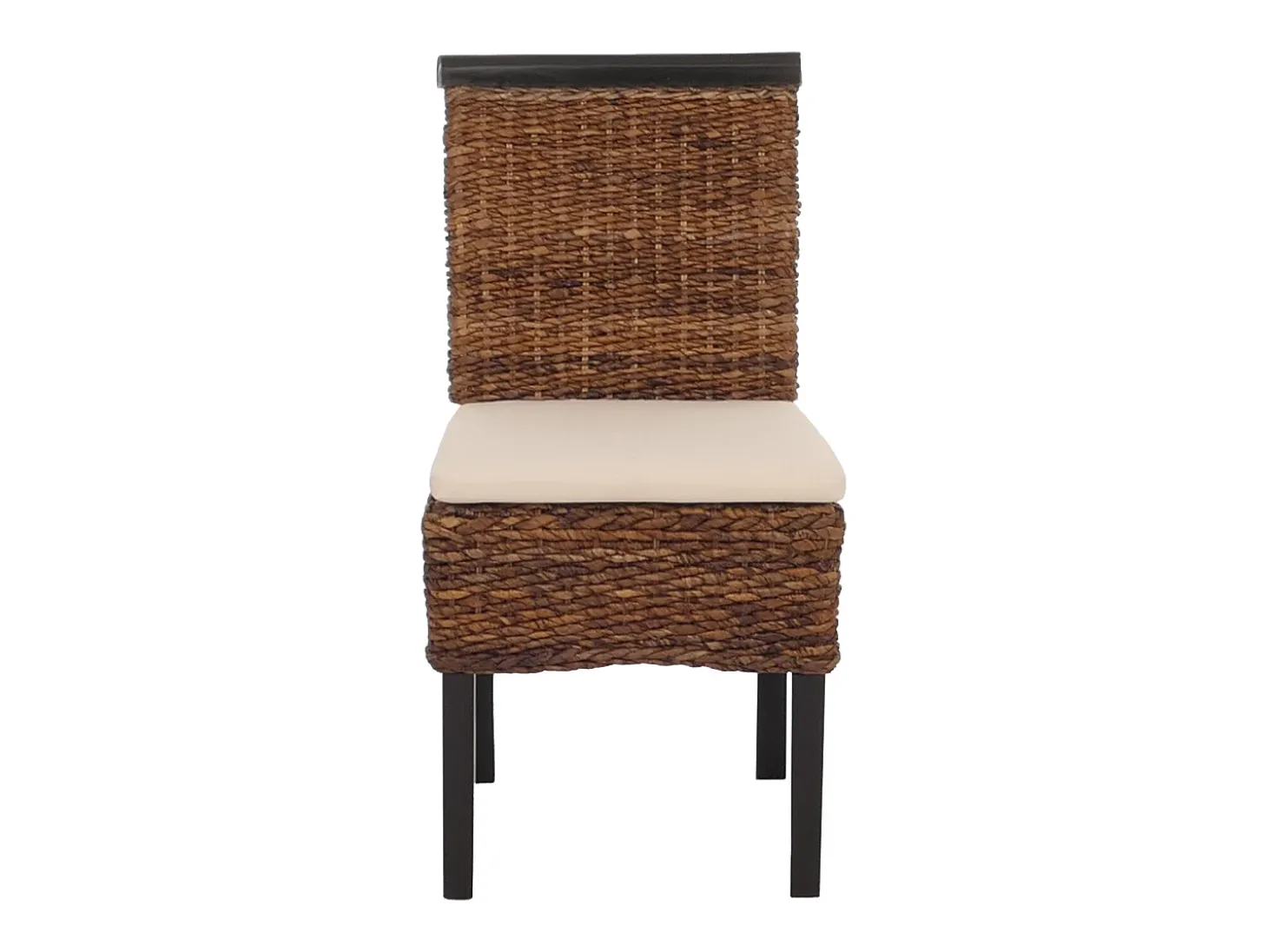 Silla de comedor Acireale (set de 2), oscuro, con cojín