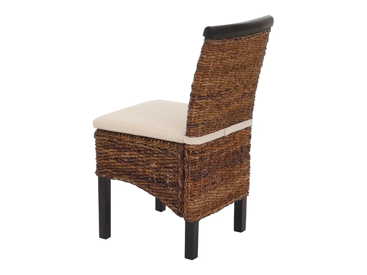 Silla de comedor Acireale (set de 2), oscuro, con cojín