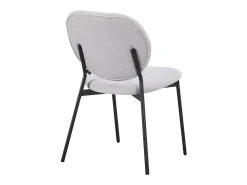 Silla de comedor acolchada – Chenilla hidrofóbica gris claro – BROCTALM