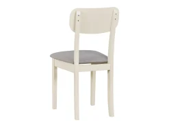 Silla de comedor acolchada – Gris claro/Greige – NOELES