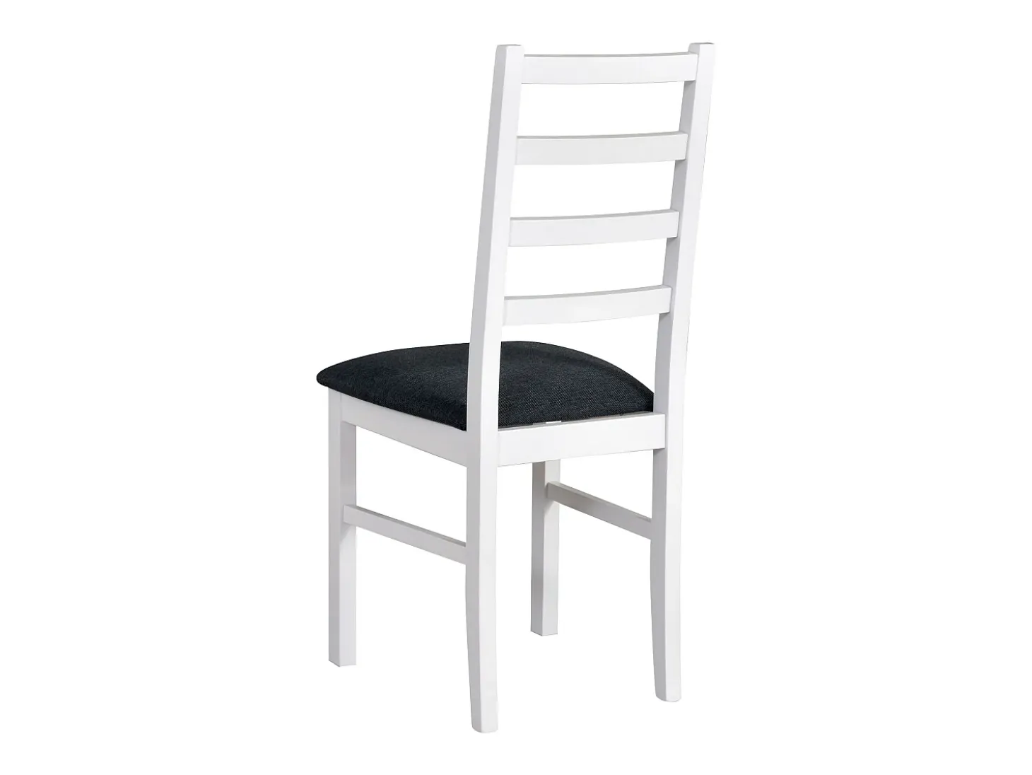 Silla de comedor acolchada – Gris oscuro/Blanco – NICELLA