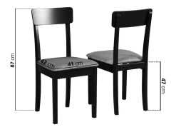 Silla de comedor acolchada – Beige oscuro/Roble Sonoma – WEHRON