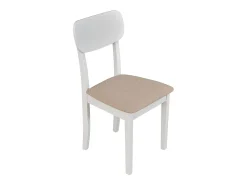 Silla de comedor acolchada – Beige/Blanco – NOELES