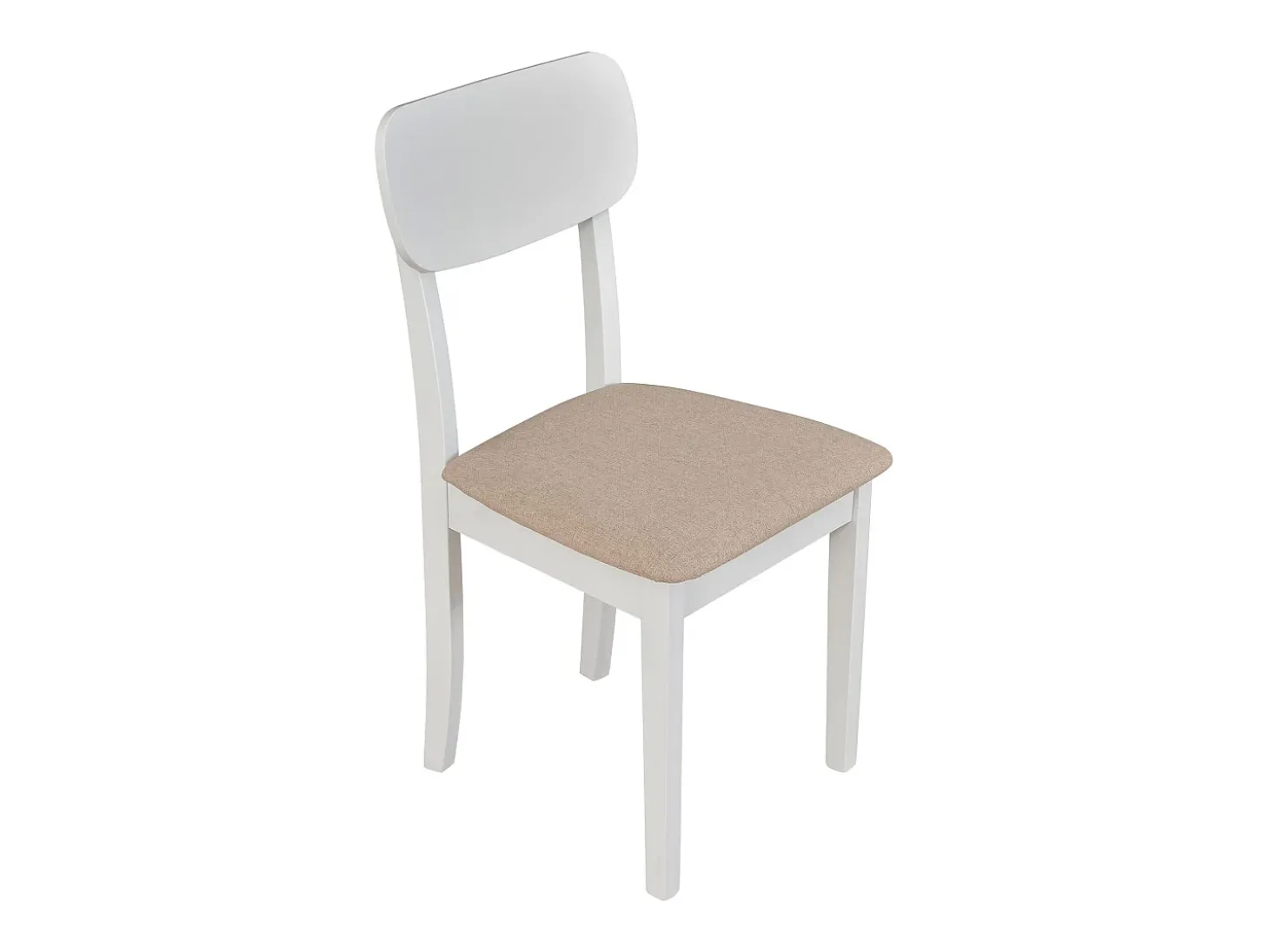 Silla de comedor acolchada – Beige/Blanco – NOELES